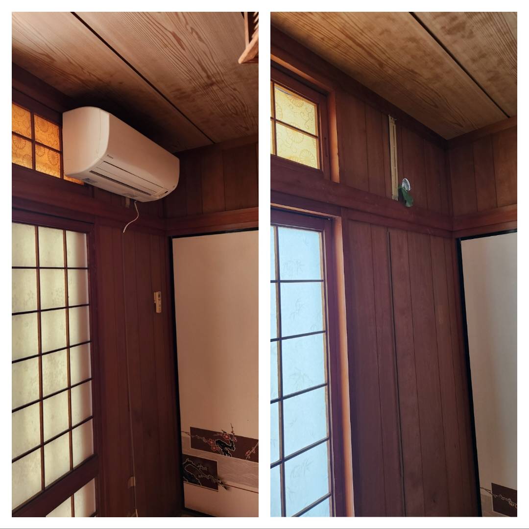 浦添市エアコン取外し回収